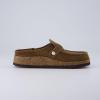 imageCUSHIONAIRE Womens Hobby Genuine Leather Cork Footbed Clog with ComfortBrown