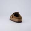 imageCUSHIONAIRE Womens Hobby Genuine Leather Cork Footbed Clog with ComfortBrown