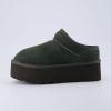 imageCUSHIONAIRE Womens Huggy Genuine Suede Cozy Mule Platform Memory Foam Wide Widths AvailableForest Green
