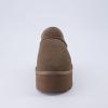 imageCUSHIONAIRE Womens Huggy Genuine Suede Cozy Mule Platform Memory Foam Wide Widths AvailableTaupe