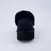 imageCUSHIONAIRE Womens Husky Genuine Suede cozy mule Platform Memory Foam Wide Widths AvailableBlack Suede