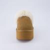 imageCUSHIONAIRE Womens Husky Genuine Suede cozy mule Platform Memory Foam Wide Widths AvailableChestnut Suede
