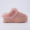 imageCUSHIONAIRE Womens Husky Genuine Suede cozy mule Platform Memory Foam Wide Widths AvailablePink Suede
