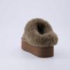 imageCUSHIONAIRE Womens Husky Genuine Suede cozy mule Platform Memory Foam Wide Widths AvailableTaupe Suede