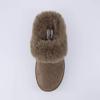 imageCUSHIONAIRE Womens Husky Genuine Suede cozy mule Platform Memory Foam Wide Widths AvailableTaupe Suede