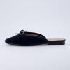 imageCUSHIONAIRE Womens Jade Bow Mule Memory Foam Wide Widths AvailableBlack Velvet
