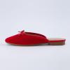 imageCUSHIONAIRE Womens Jade Bow Mule Memory Foam Wide Widths AvailableRed Velvet