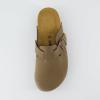 imageCUSHIONAIRE Womens Loom Cork Footbed Platform Clog  Comfortable Vegan Leather Arch Support AllDay Comfort Wide Widths AvailableBrown Nubuck