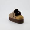 imageCUSHIONAIRE Womens Loom Cork Footbed Platform Clog  Comfortable Vegan Leather Arch Support AllDay Comfort Wide Widths AvailableBrown Nubuck