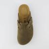 imageCUSHIONAIRE Womens Loom Cork Footbed Platform Clog  Comfortable Vegan Leather Arch Support AllDay Comfort Wide Widths AvailableOlive
