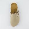imageCUSHIONAIRE Womens Loom Cork Footbed Platform Clog  Comfortable Vegan Leather Arch Support AllDay Comfort Wide Widths AvailableStone Nubuck