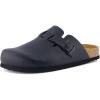 imageCUSHIONAIRE Hana SlipOn Buckle Clog with Cork Footbed Memory Foam Wide Widths AvailableBlack