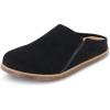 imageCUSHIONAIRE Womens Clay Genuine Leather footbed clog with Comfort paddingBlack