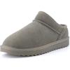 imageCUSHIONAIRE Womens Hilo 2 Premium Suede SlipOn House Slippers  Clog Slippers for Women Memory Foam Faux Shearling Wide Widths AvailableGrey 2