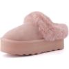 imageCUSHIONAIRE Womens Husky Genuine Suede cozy mule Platform Memory Foam Wide Widths AvailablePink Suede