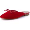 imageCUSHIONAIRE Womens Jade Bow Mule Memory Foam Wide Widths AvailableRed Velvet