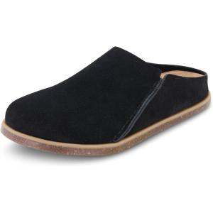 imageCUSHIONAIRE Womens Clay Genuine Leather footbed clog with Comfort paddingBlack
