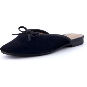 imageCUSHIONAIRE Womens Jade Bow Mule Memory Foam Wide Widths AvailableBlack Velvet