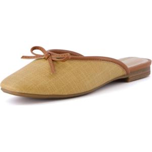 imageCUSHIONAIRE Womens Jade Bow Mule Memory Foam Wide Widths AvailableRaffia