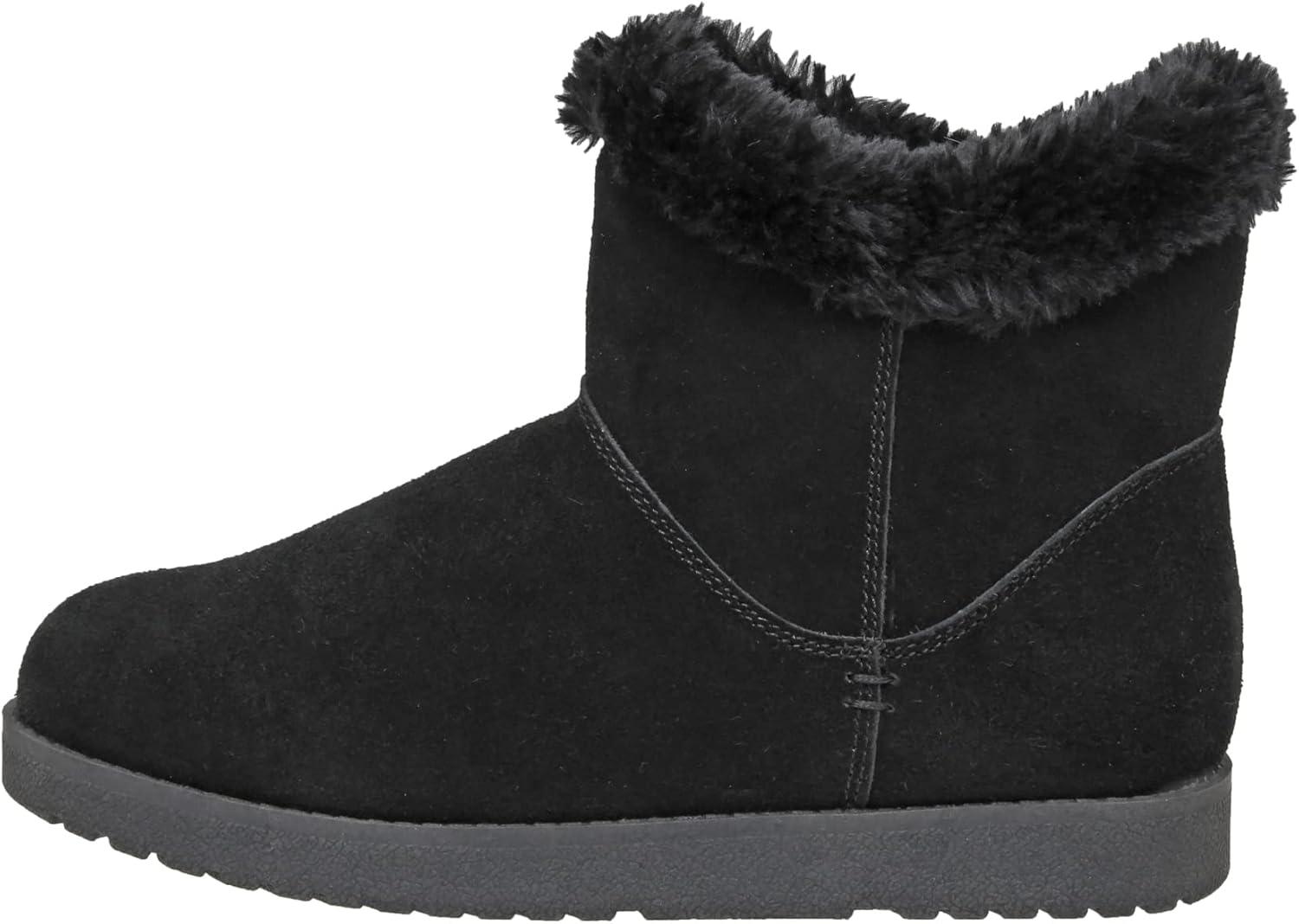 imageCUSHIONAIRE Womens Hethrow Genuine Suede pull on boot Memory Foam ampamp Wide Widths AvailableBlack Suede