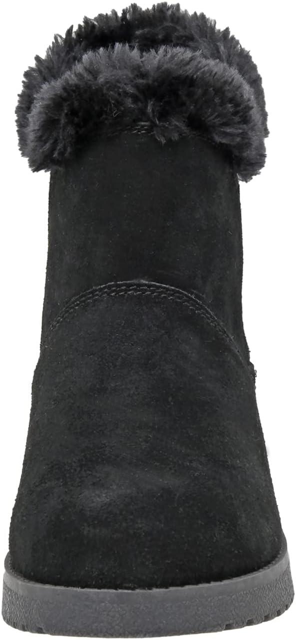 imageCUSHIONAIRE Womens Hethrow Genuine Suede pull on boot Memory Foam ampamp Wide Widths AvailableBlack Suede