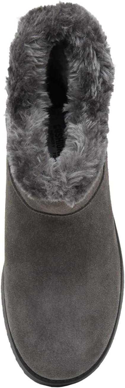 imageCUSHIONAIRE Womens Hethrow Genuine Suede pull on boot Memory Foam ampamp Wide Widths AvailableGrey Suede