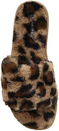 imageCUSHIONAIRE Womens Mushi Cozy Slipper Memory FoamLeopard