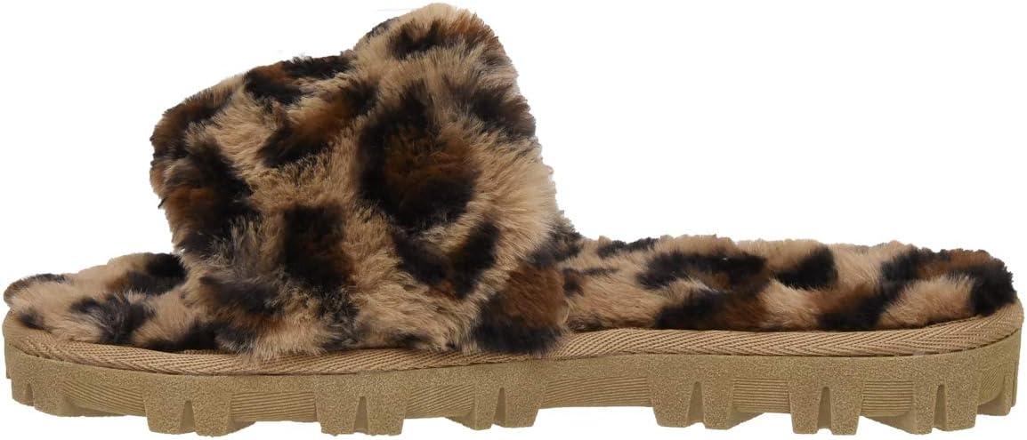 imageCUSHIONAIRE Womens Mushi Cozy Slipper Memory FoamLeopard