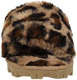 imageCUSHIONAIRE Womens Mushi Cozy Slipper Memory FoamLeopard