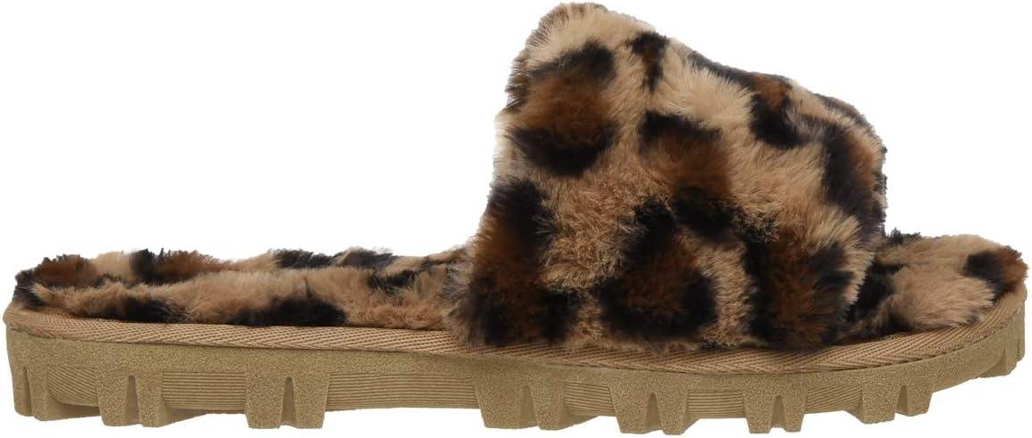 imageCUSHIONAIRE Womens Mushi Cozy Slipper Memory FoamLeopard