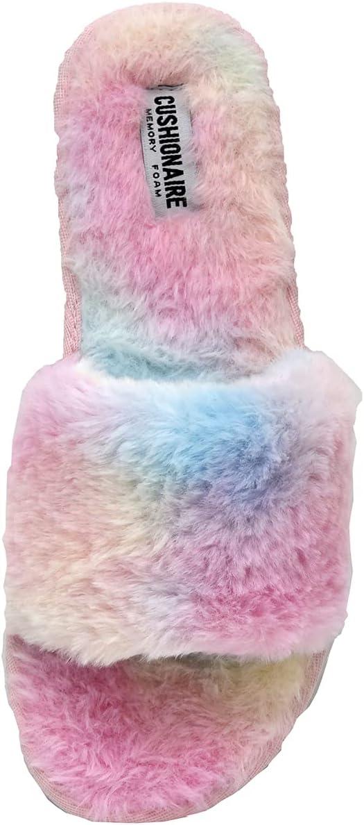 imageCUSHIONAIRE Womens Mushi Cozy Slipper Memory FoamTie Dye