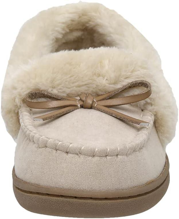imageCUSHIONAIRE Womens Sierra Moccasin Slipper Memory FoamStone