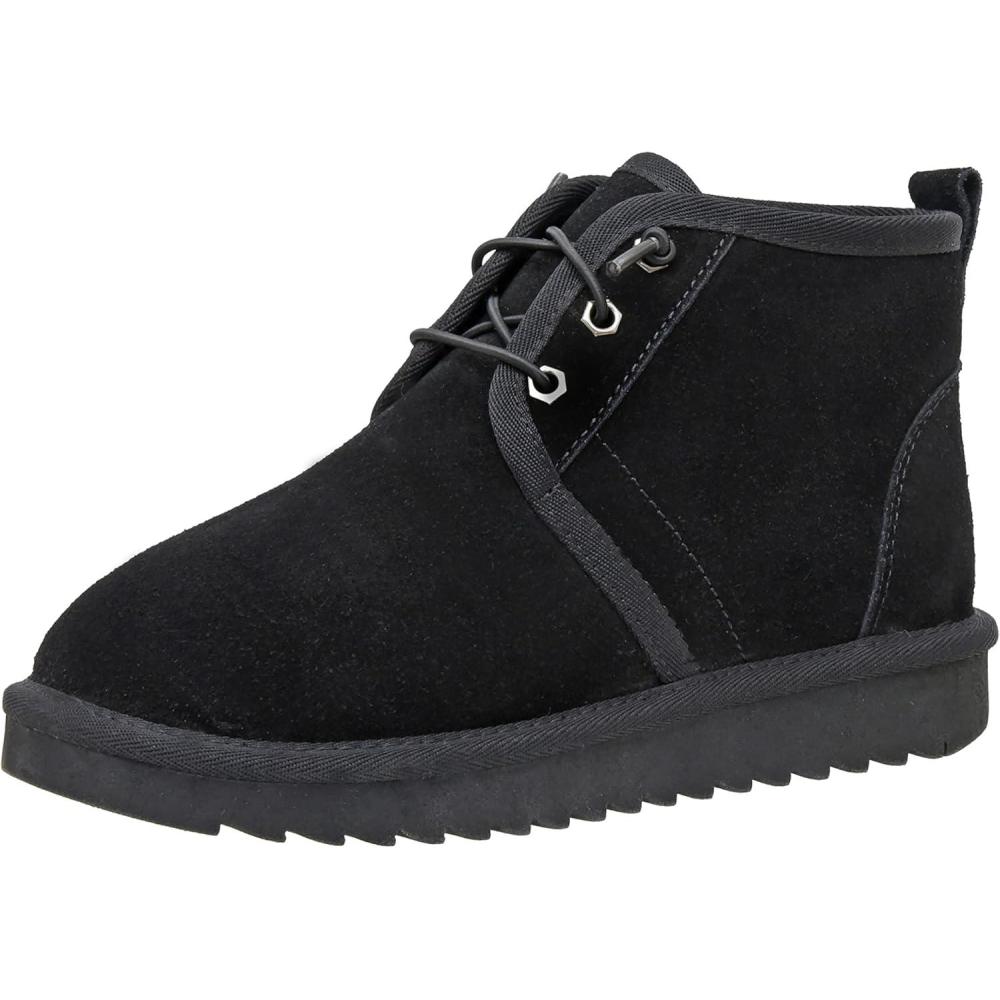 imageCUSHIONAIRE Womens Harper pull on boot Memory FoamBlack Genuine Suede