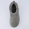 imageCUSHIONAIRE Hippy Womens Platform Ankle Boots  Genuine Suede Faux Fur Lining Cozy Winter SlipOn Design Comfortable Footwear with Wide Widths AvailableGrey