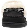 imageCUSHIONAIRE Womens Sierra Moccasin Slipper Memory FoamBlack