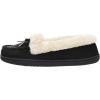 imageCUSHIONAIRE Womens Sierra Moccasin Slipper Memory FoamBlack