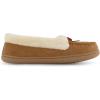 imageCUSHIONAIRE Womens Sierra Moccasin Slipper Memory FoamBrown