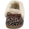 imageCUSHIONAIRE Womens Sierra Moccasin Slipper Memory FoamLeopard