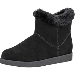 imageCUSHIONAIRE Womens Hethrow Genuine Suede pull on boot Memory Foam ampamp Wide Widths AvailableBlack Suede