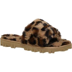 imageCUSHIONAIRE Womens Mushi Cozy Slipper Memory FoamLeopard