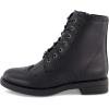 imageCUSHIONAIRE Womens Boyfriend wing tip boot Memory Foam Wide Widths AvailableBlack