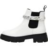 imageCUSHIONAIRE Womens Clover slip on chelsea boot with Detachable Chain Memory FoamWhite