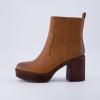 imageCUSHIONAIRE Womens Festival Platform Block Heel Boot Memory Foam Wide Widths AvailableCognac