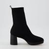 imageCUSHIONAIRE Womens Bancroft Stretch platform heel boot Memory Foam Wide Widths AvailableBlack