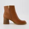imageCUSHIONAIRE Womens Dante block heel dress boot Memory Foam Wide Widths AvailableCognac