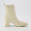 imageCUSHIONAIRE Womens Milo Stretch Ankle Sock Boot  Soft Knit Upper Memory Foam Padding Lightweight 175quot Heel Wide Widths AvailableIvory