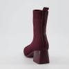 imageCUSHIONAIRE Womens Milo Stretch Ankle Sock Boot  Soft Knit Upper Memory Foam Padding Lightweight 175quot Heel Wide Widths AvailablePlum