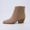 imageCUSHIONAIRE Womens Outlaw Western boot Memory Foam Wide Widths AvailableTaupe