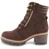 imageCUSHIONAIRE Womens Ramsey Lace up boot Memory Foam Wide Widths AvailableBrown