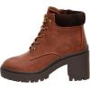 imageCUSHIONAIRE Womens Remy lace up heel bootie Memory FoamTan